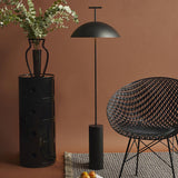 Monolith Dome Floor Lamp Minimalist Metal Standing Light for Living Room and Office