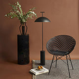 Monolith Dome Floor Lamp Minimalist Metal Standing Light for Living Room and Office