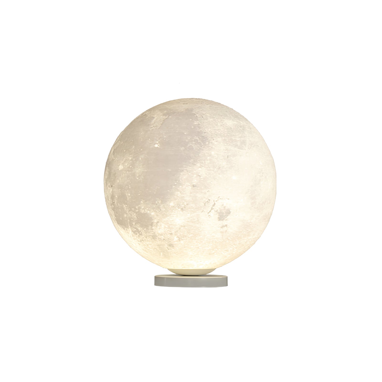 Modern Moon Sphere LED Table Lamp with Realistic Lunar Texture Surface
