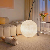 Modern Moon Sphere LED Table Lamp with Realistic Lunar Texture Surface