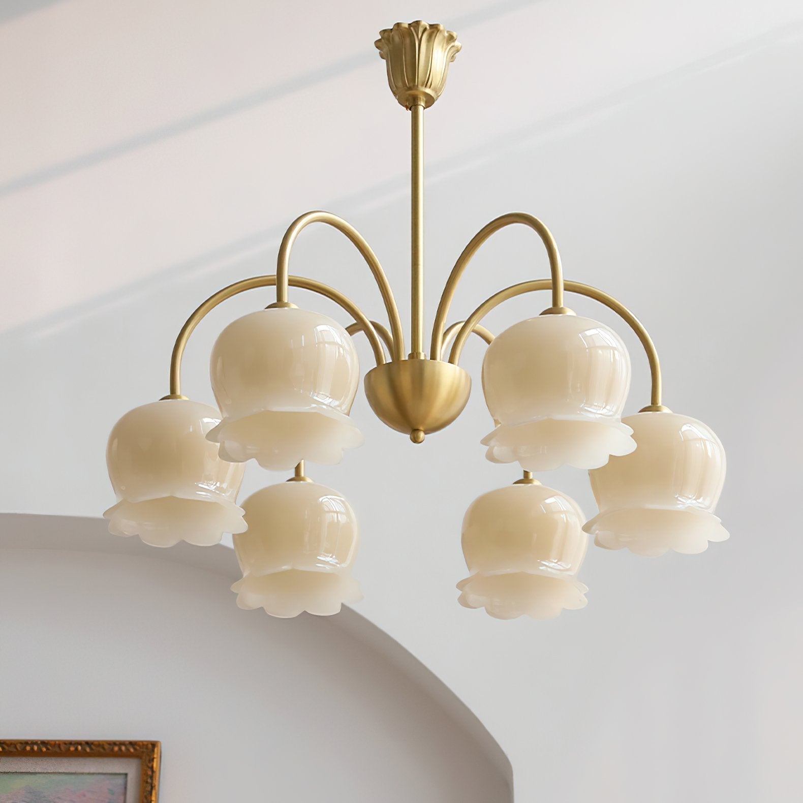 morup-elegant-floral-brass-and-resin-chandelier-with-shimmering-arches-and-cream-accents
