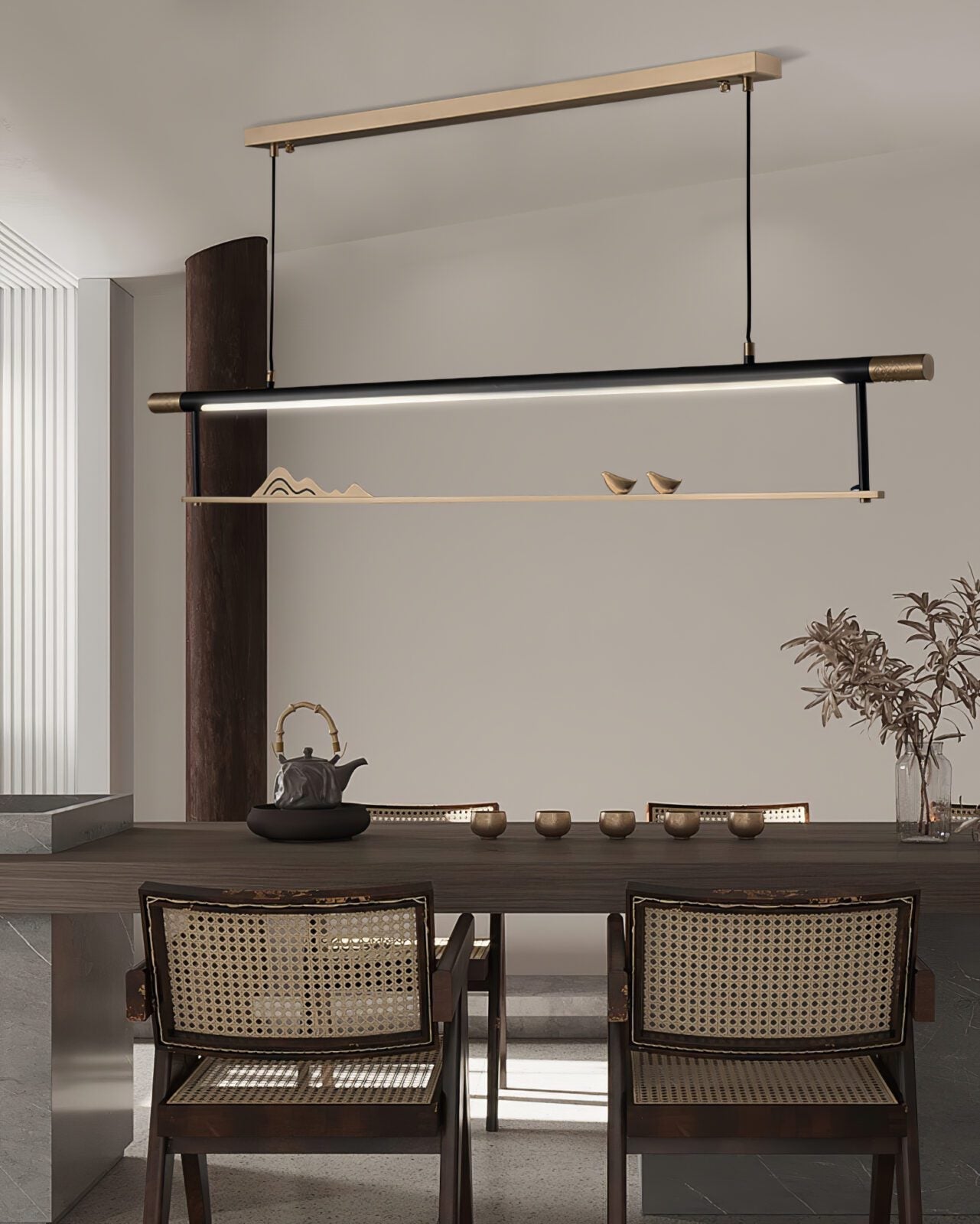 mountain-bird-modern-led-linear-pendant-light-brass-and-acrylic-fixture-for-dining-room