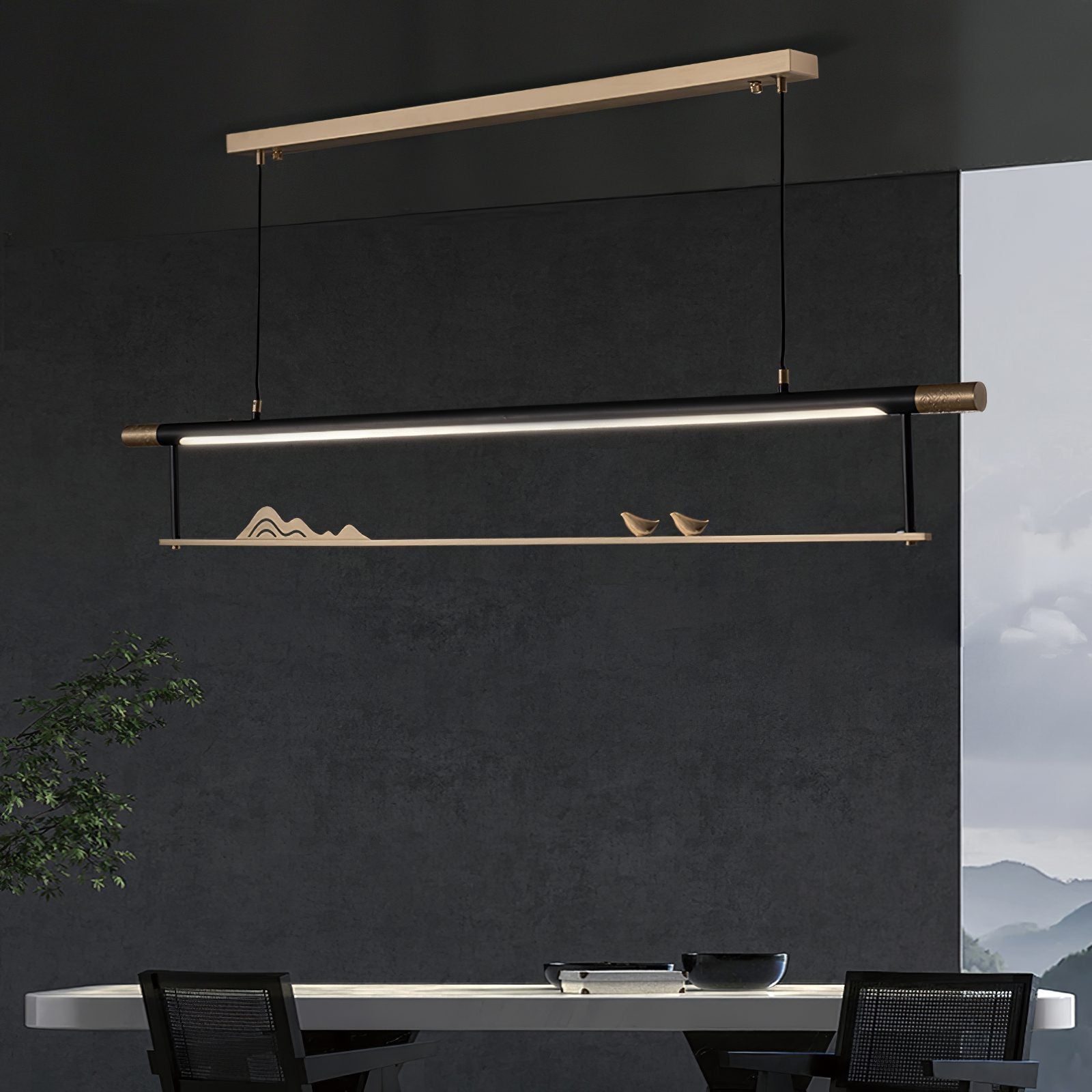 mountain-bird-modern-led-linear-pendant-light-brass-and-acrylic-fixture-for-dining-room