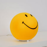 Modern Smiling Face Rechargeable LED Table Lamp for Bedside and Kids Bedroom Decor