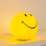 Modern Smiling Face Rechargeable LED Table Lamp for Bedside and Kids Bedroom Decor