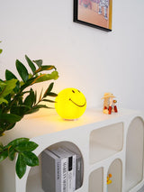 Modern Smiling Face Table Lamp Yellow Decorative LED Night Light for Home Decor