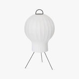 Silk Fabric Balloon Table Lamp Organic Wabi Sabi Accent Lighting for Living Room