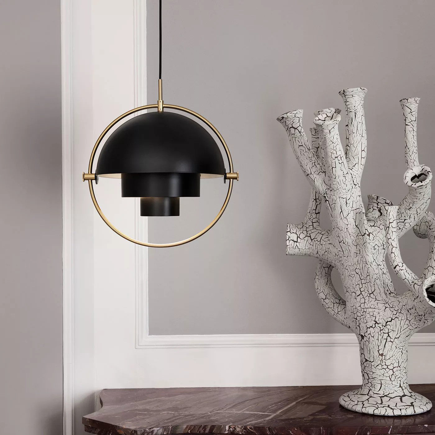 Modern Adjustable Deformed Ball Pendant Light with Multi Lite Shade Design for Dining Room