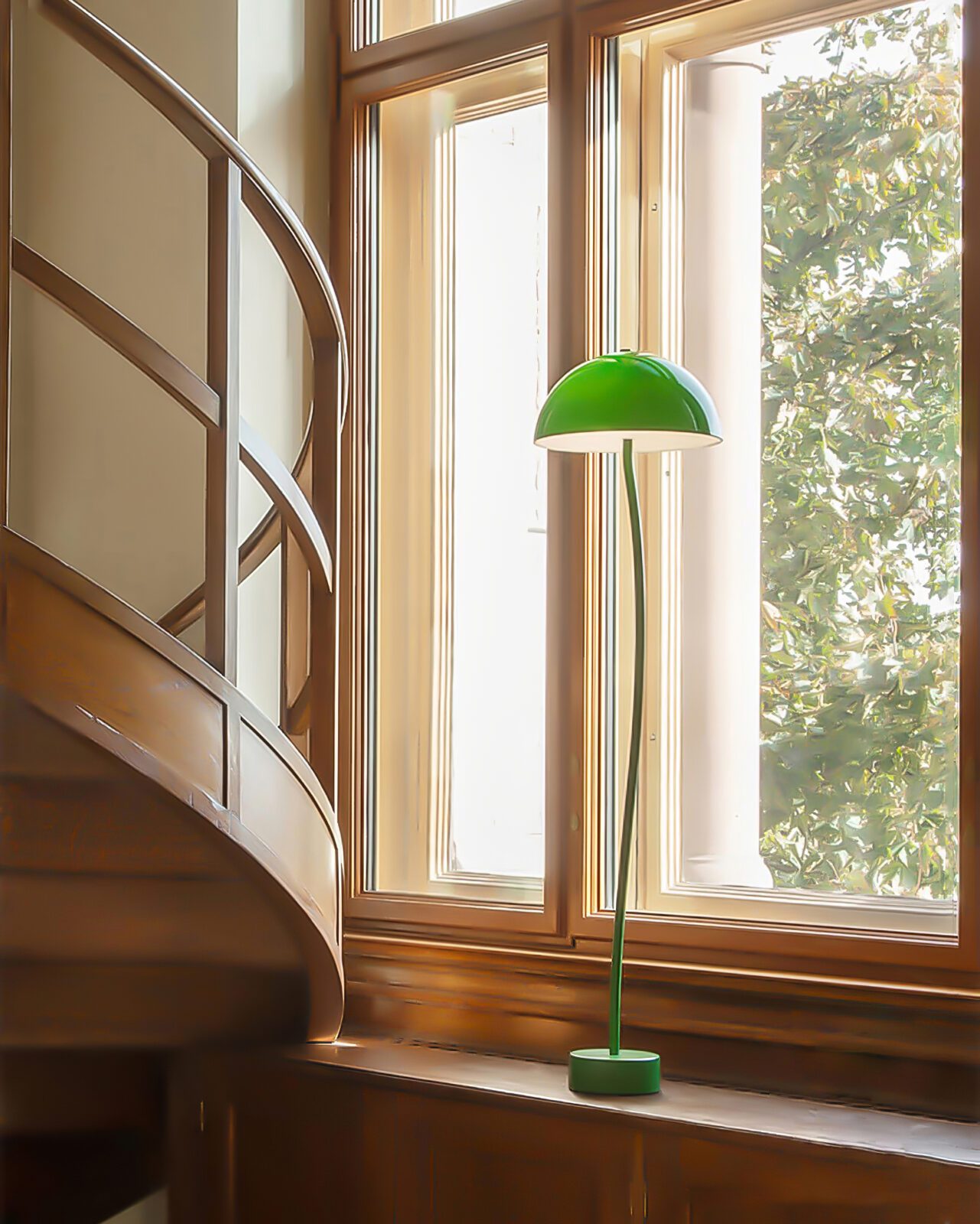 modern-mung-bean-sprout-banker-style-table-lamp-with-green-glass-shade