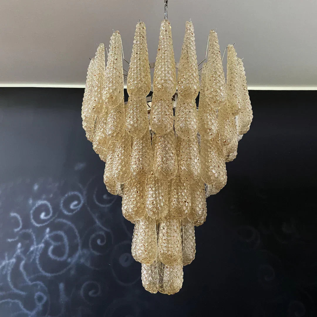 handcrafted-amber-murano-glass-petals-drop-chandelier-luxury-pendant-light
