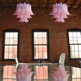 luxurious-pink-fern-murano-glass-chandelier-with-metal-frame-in-gold-chrome-or-nickel