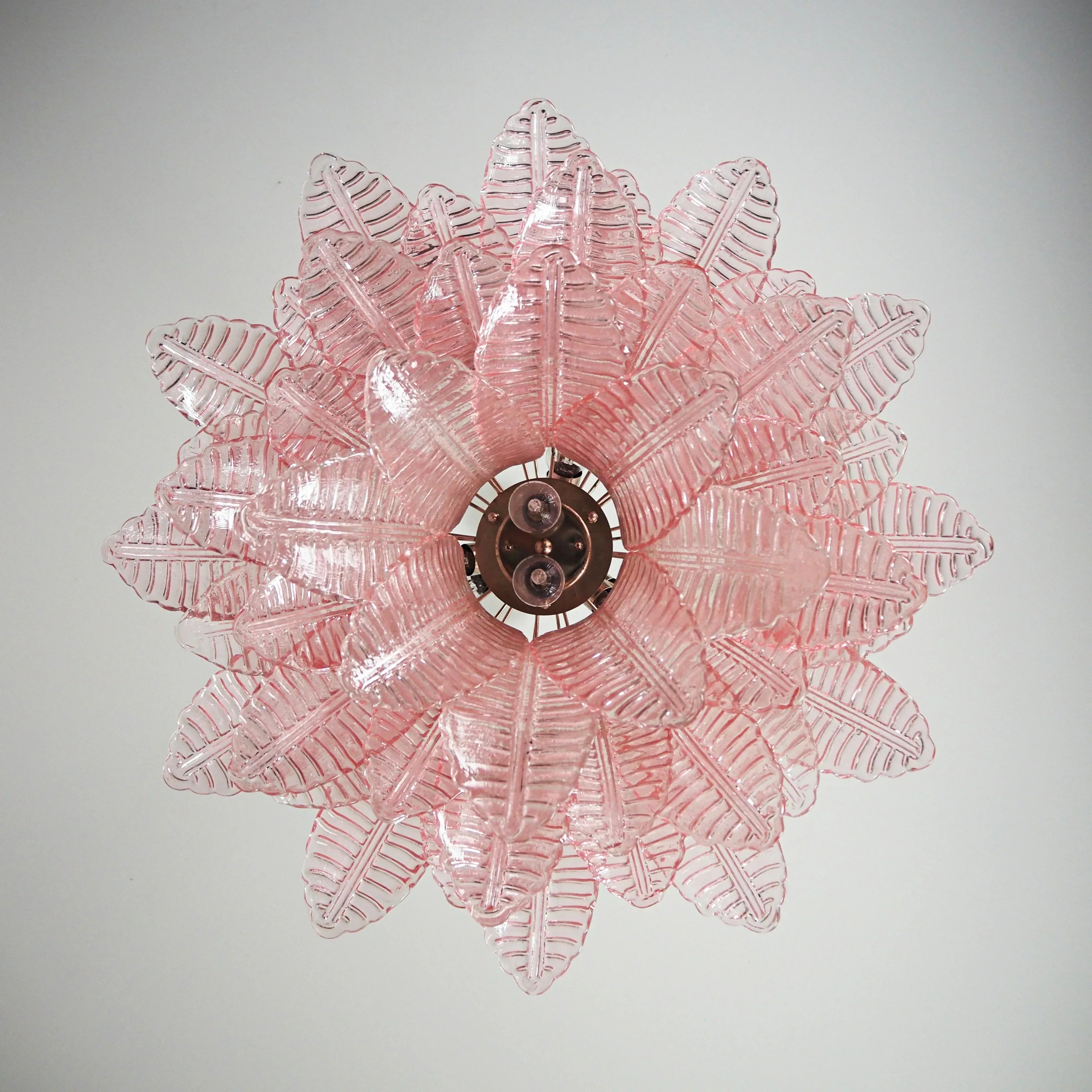 luxurious-pink-fern-murano-glass-chandelier-with-metal-frame-in-gold-chrome-or-nickel