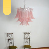 luxurious-pink-fern-murano-glass-chandelier-with-metal-frame-in-gold-chrome-or-nickel