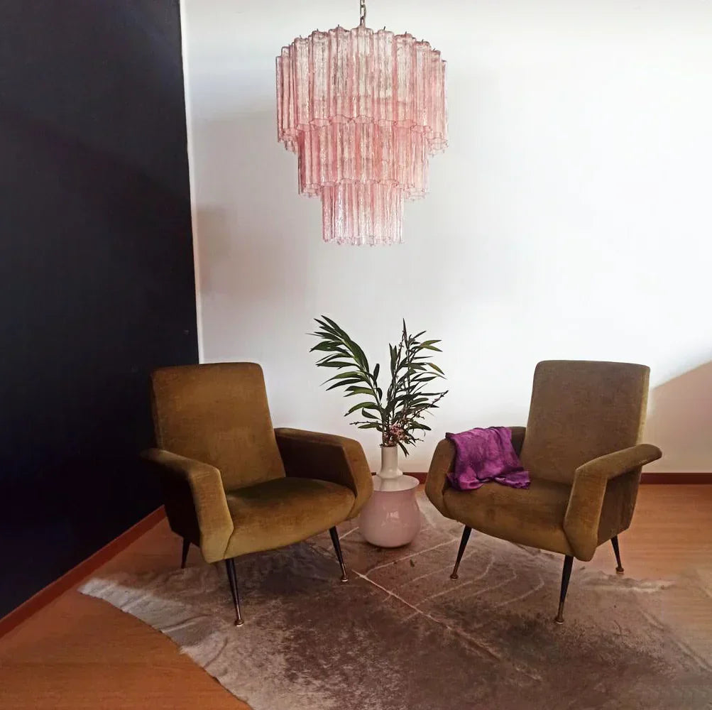 elegant-murano-style-pink-glass-tube-chandelier-luxury-round-pendant-light-fixture