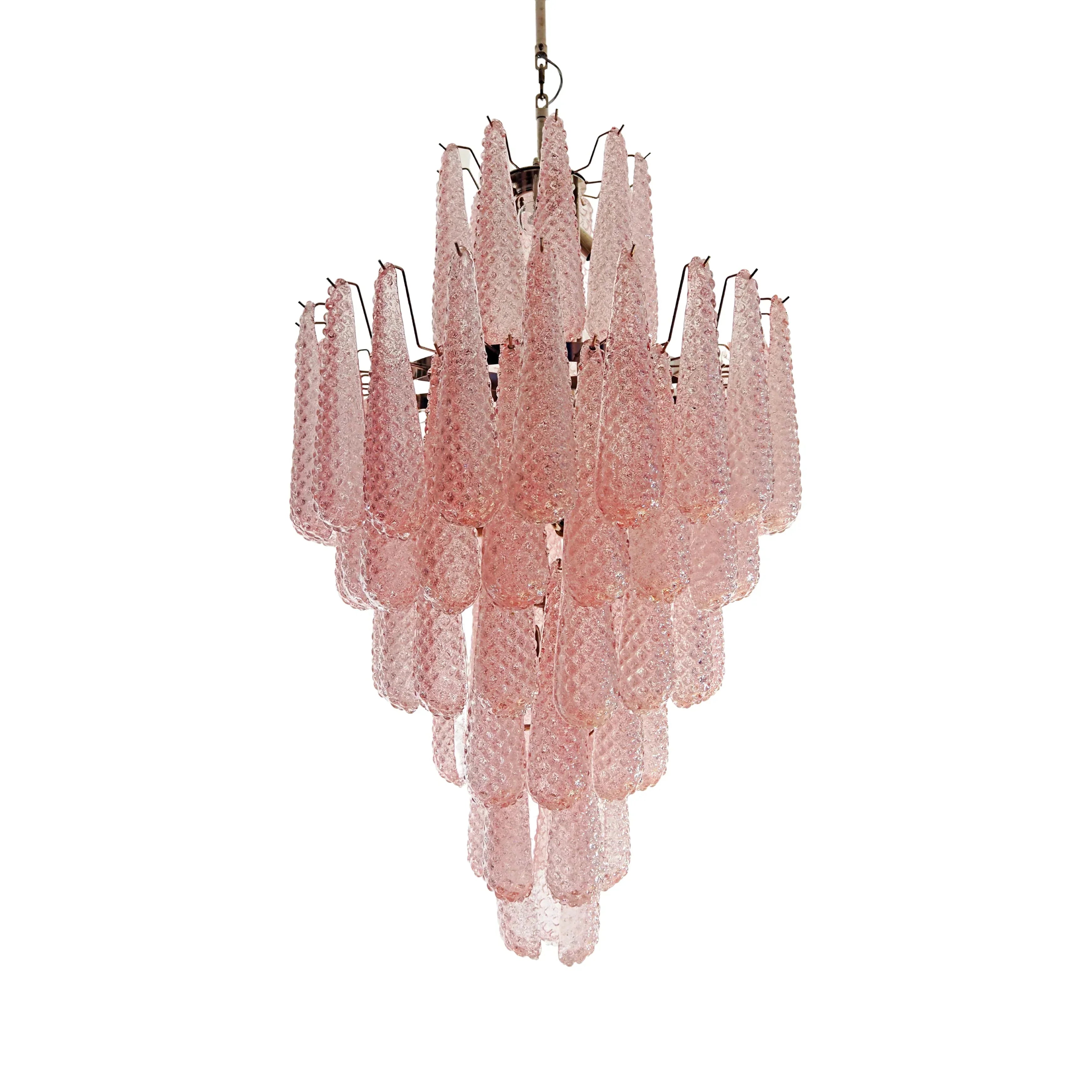 luxury-handblown-murano-pink-petals-glass-pendant-chandelier-lighting-fixture