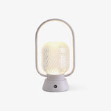 Portable Muse Cordless Table Lamp with Rechargeable Battery and Carry Handle for Indoor Use
