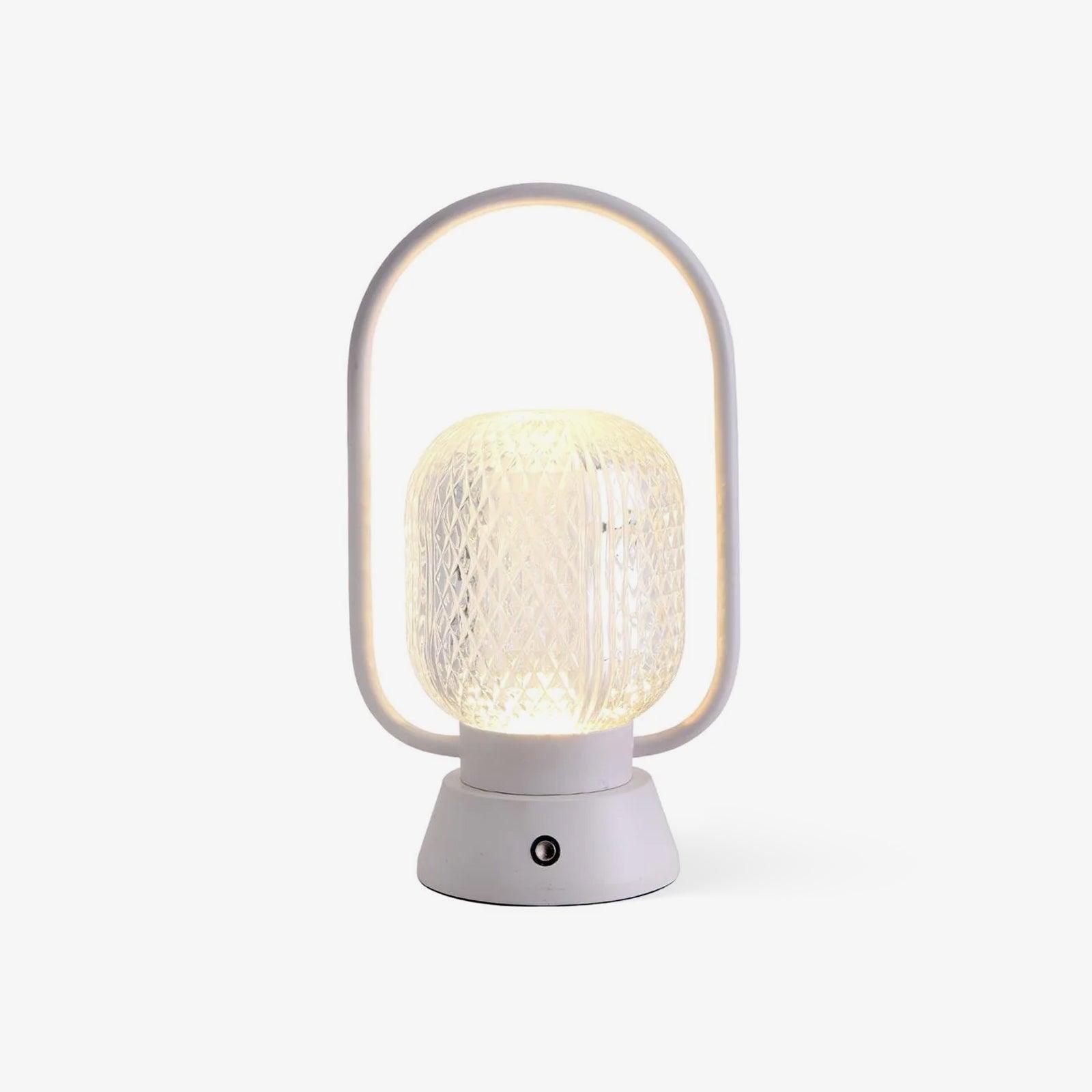 Portable Muse Cordless Table Lamp with Rechargeable Battery and Carry Handle for Indoor Use