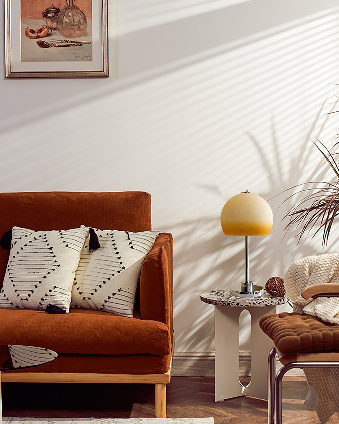 retro-gradient-yellow-glass-mushroom-table-lamp-with-chrome-finish-for-bedroom-and-living-room