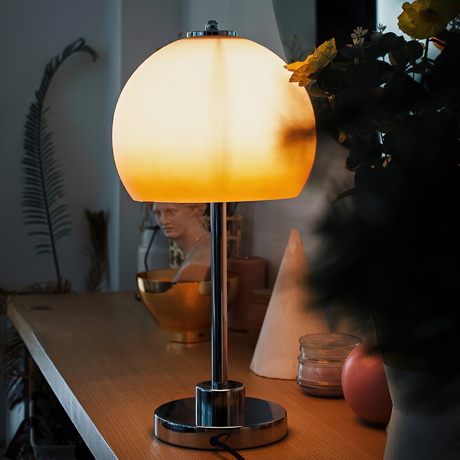 retro-gradient-yellow-glass-mushroom-table-lamp-with-chrome-finish-for-bedroom-and-living-room