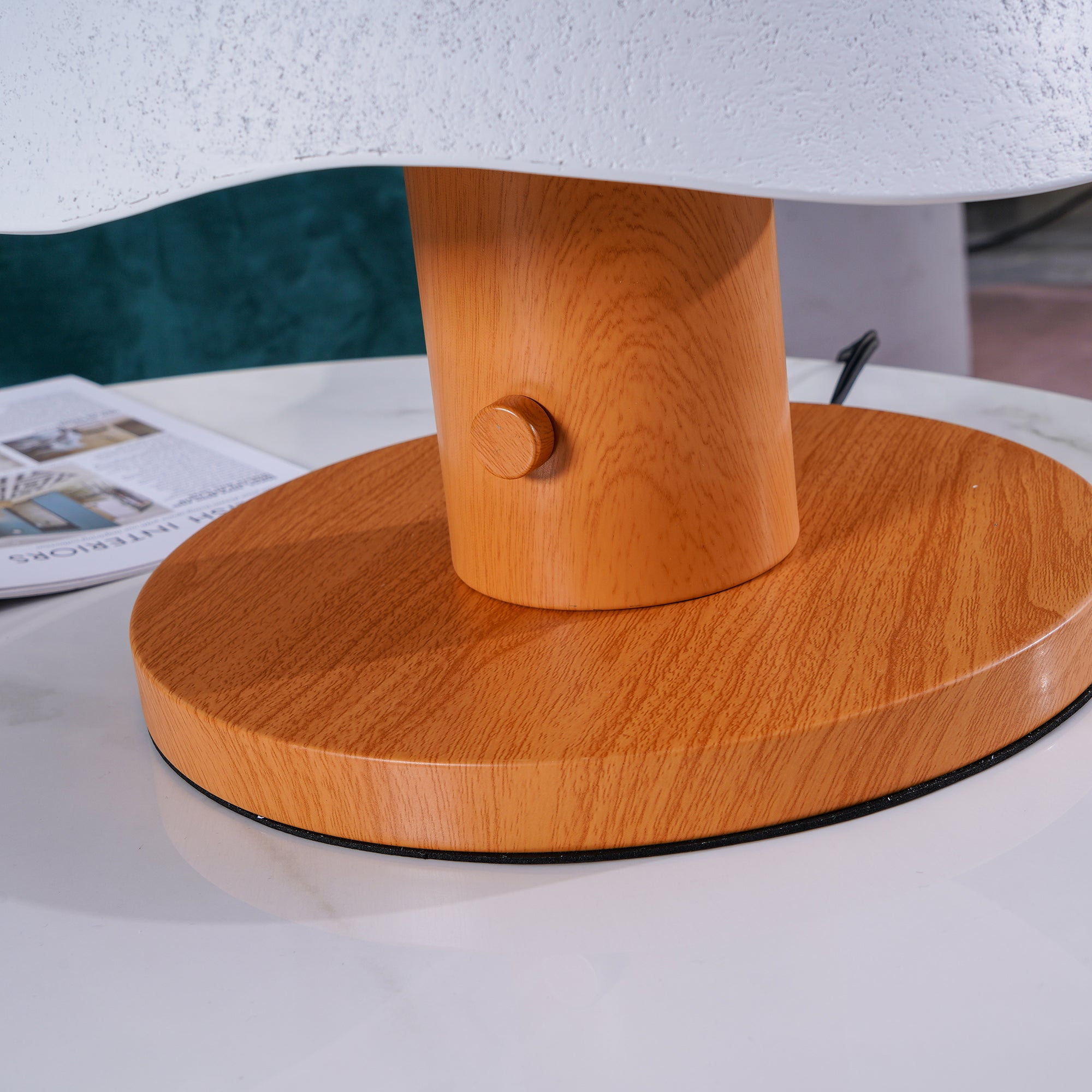 Modern Mushroom Silhouette Bedside Table Lamp for Living Room and Bedroom Decor