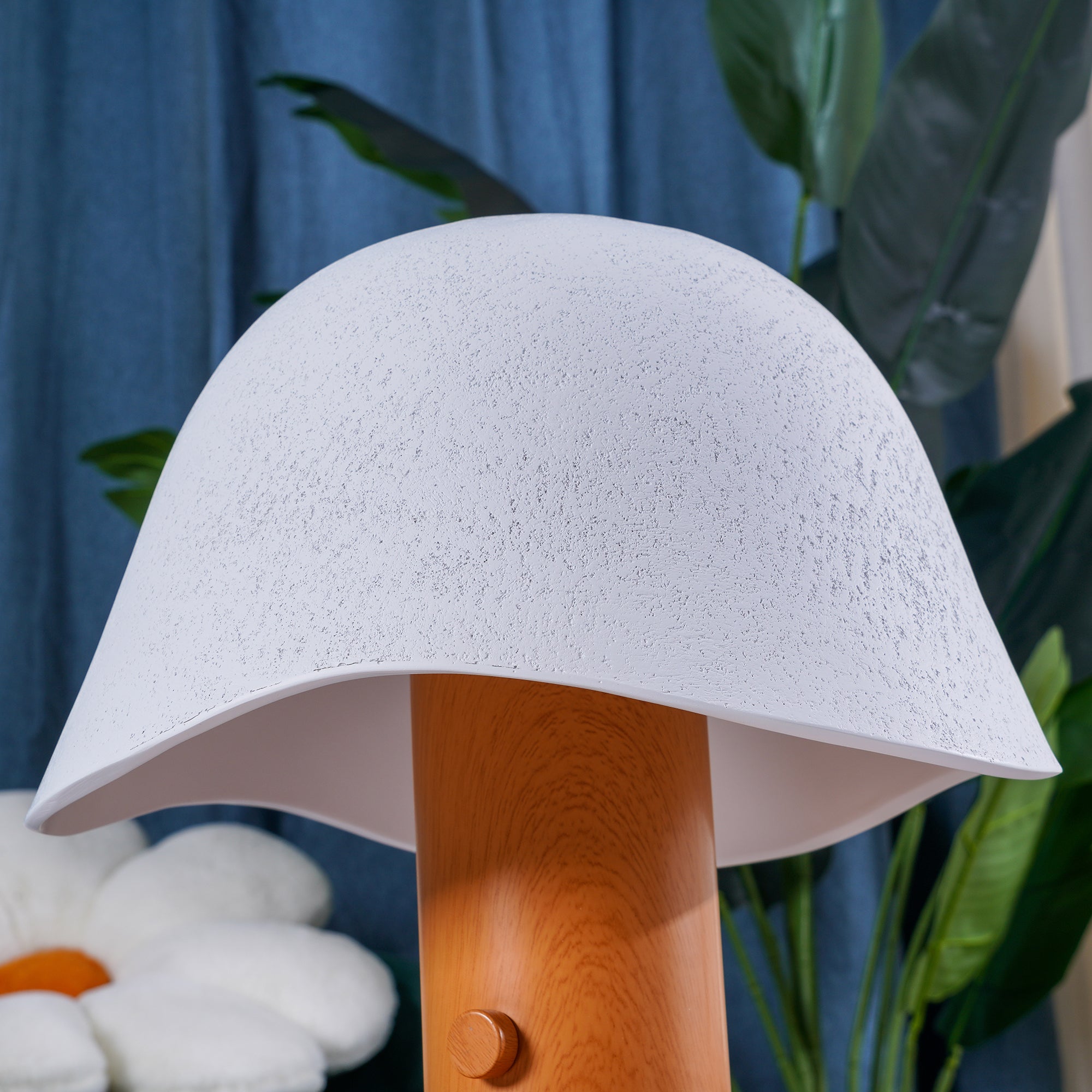 Modern Mushroom Silhouette Bedside Table Lamp for Living Room and Bedroom Decor