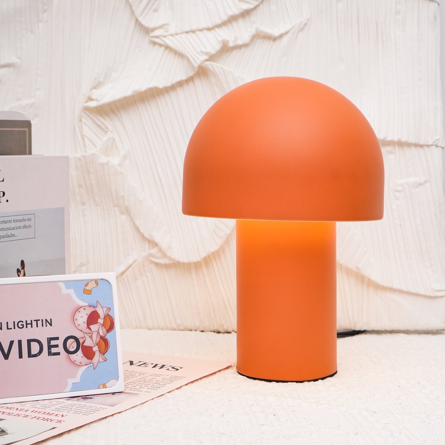 Modern Mushroom Umbrella LED Table Lamp for Bedside and Office Desk Decor