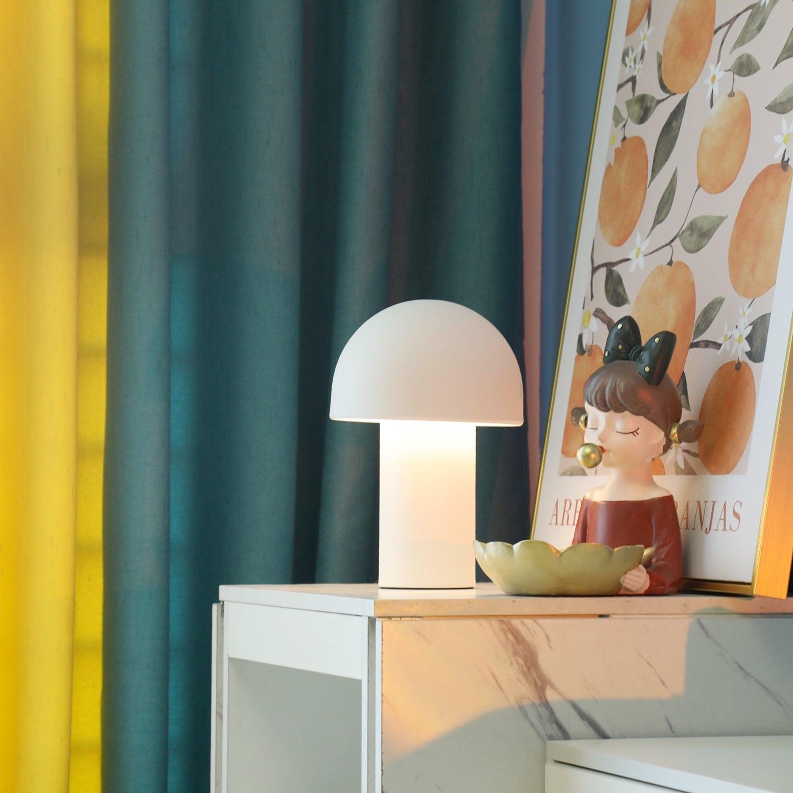 Modern Mushroom Umbrella LED Table Lamp for Bedside and Office Desk Decor