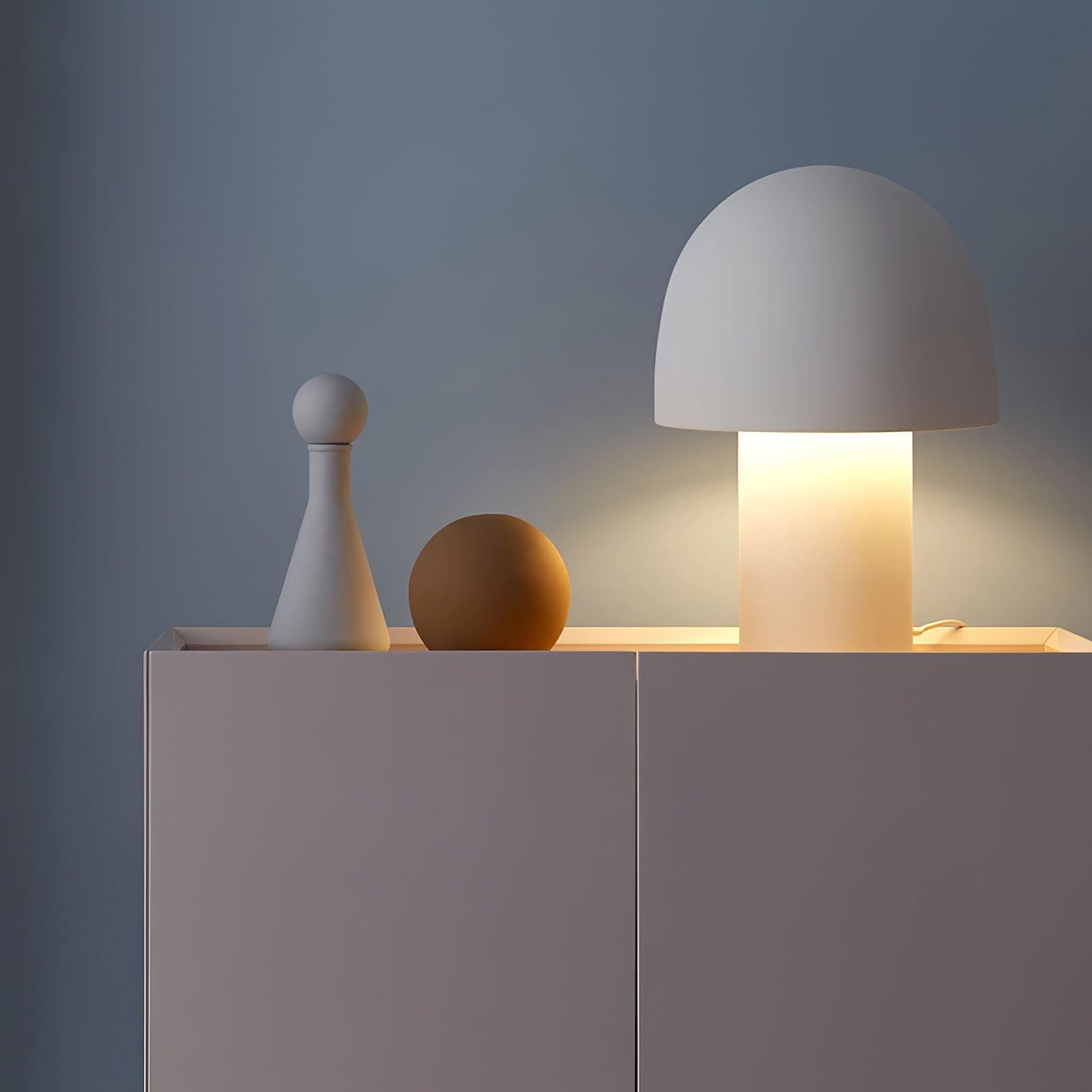 Modern Mushroom Umbrella LED Table Lamp for Bedside and Office Desk Decor