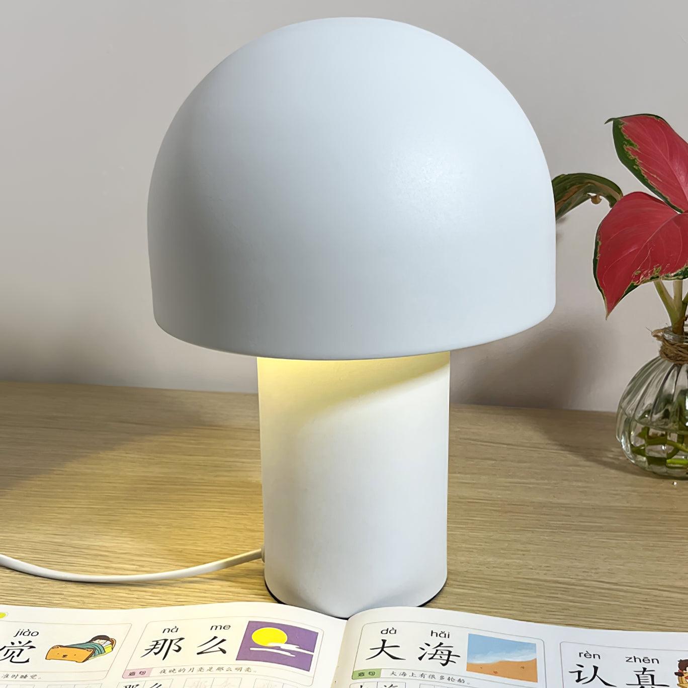 Modern Mushroom Umbrella LED Table Lamp for Bedside and Office Desk Decor