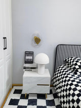 Modern Mushroom Umbrella LED Table Lamp for Bedside and Office Desk Decor