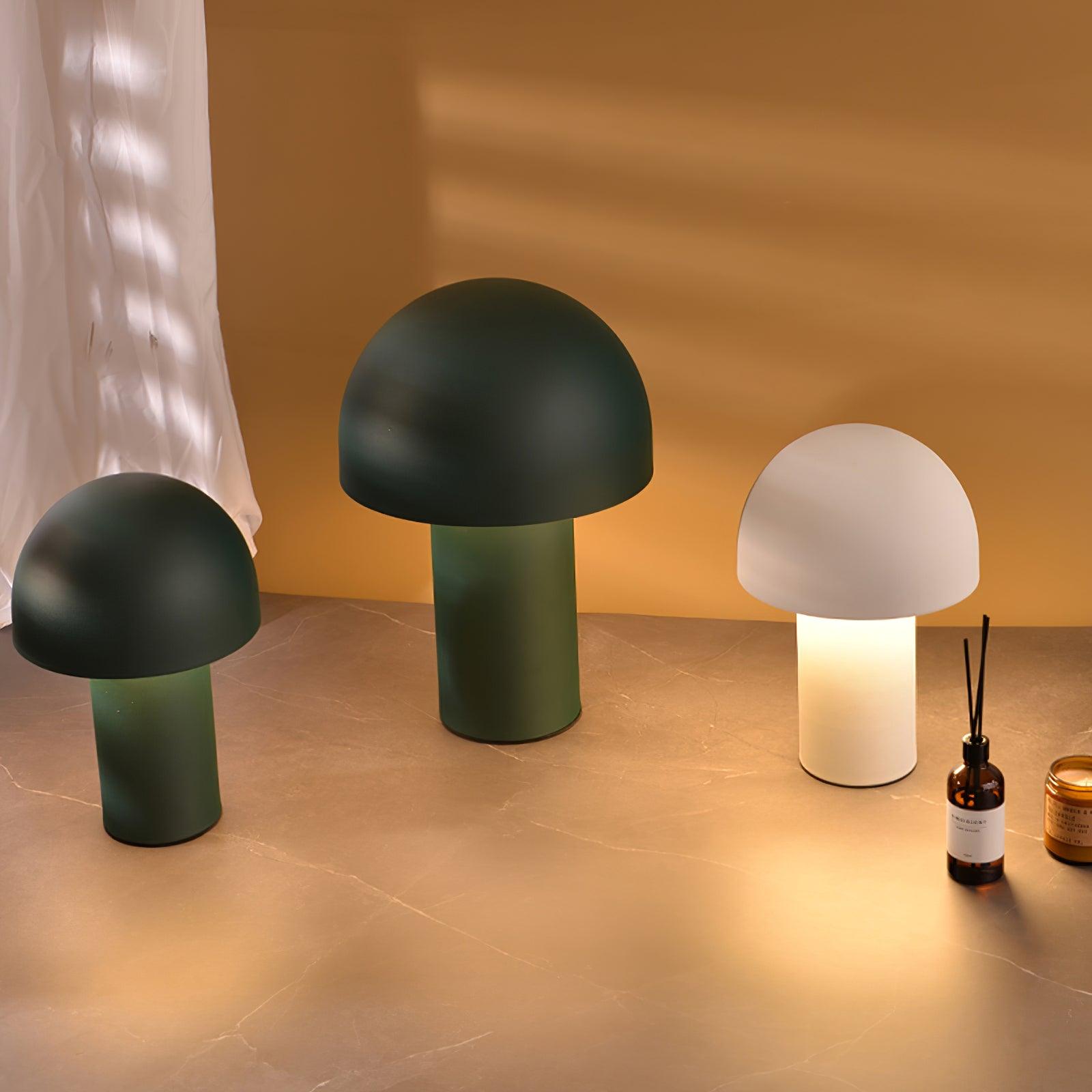 Modern Mushroom Umbrella LED Table Lamp for Bedside and Office Desk Decor