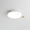 Creative Musical Note Design Round Ceiling Lamp with Wood and Metal Accents