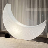 Large Moon Shaped Artistic Standing Floor Lamp for Serene Home Ambiance