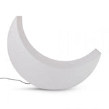 Large Moon Shaped Artistic Standing Floor Lamp for Serene Home Ambiance