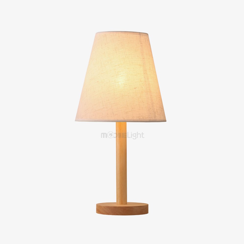 minimalist-nordic-wooden-bedside-lamp-with-white-fabric-drum-shade-for-modern-home