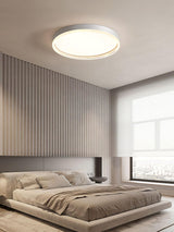 Modern Naxos Round LED Flush Mount Ceiling Light with Acrylic Edge for Low Ceilings