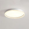 Modern Naxos Round LED Flush Mount Ceiling Light with Acrylic Edge for Low Ceilings