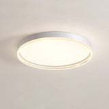 Modern Naxos Round LED Flush Mount Ceiling Light with Acrylic Edge for Low Ceilings