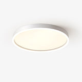 Modern Naxos Round LED Flush Mount Ceiling Light with Acrylic Edge for Low Ceilings