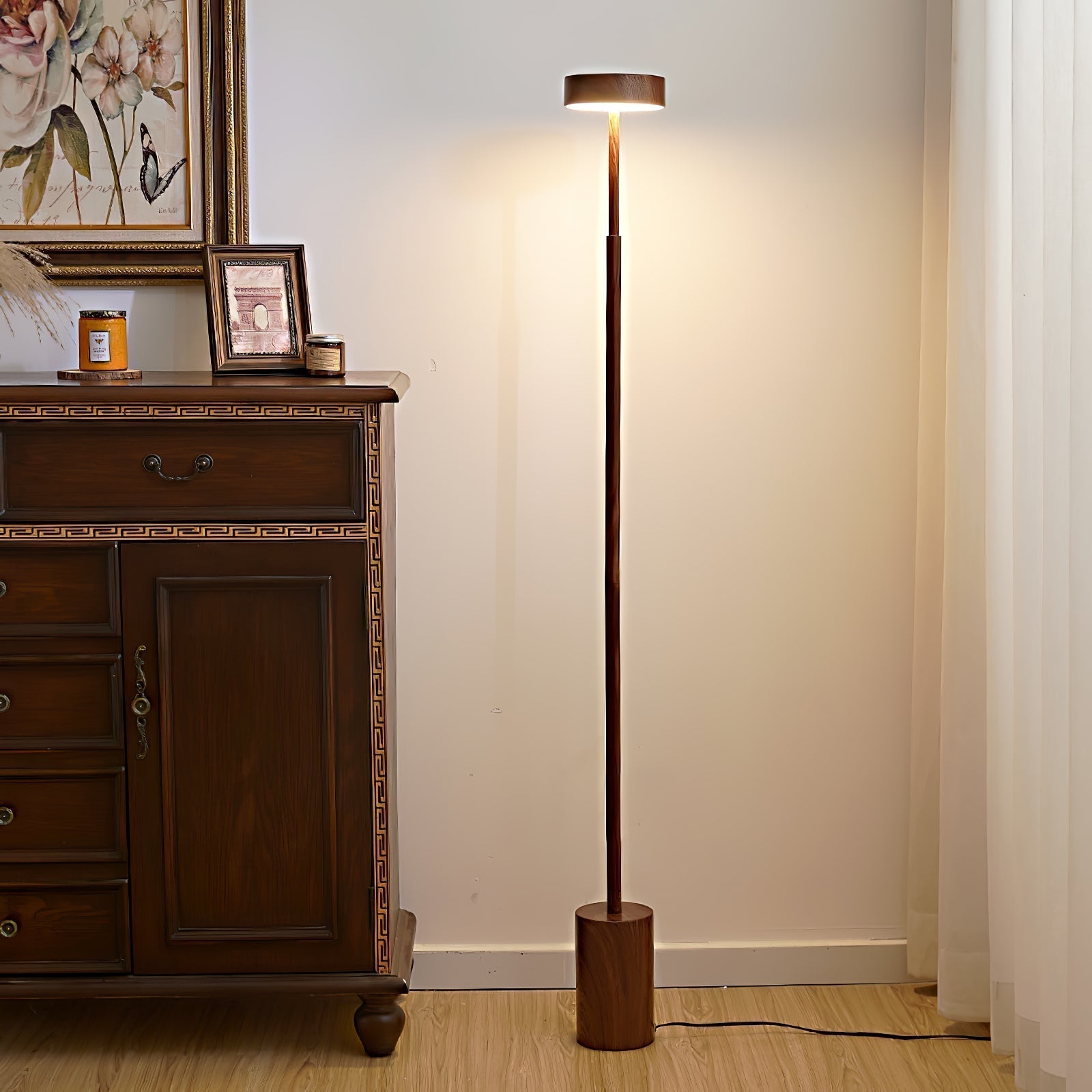 Naya Modern Rotatable LED Floor Lamp Minimalist Accent Standing Light for Reading