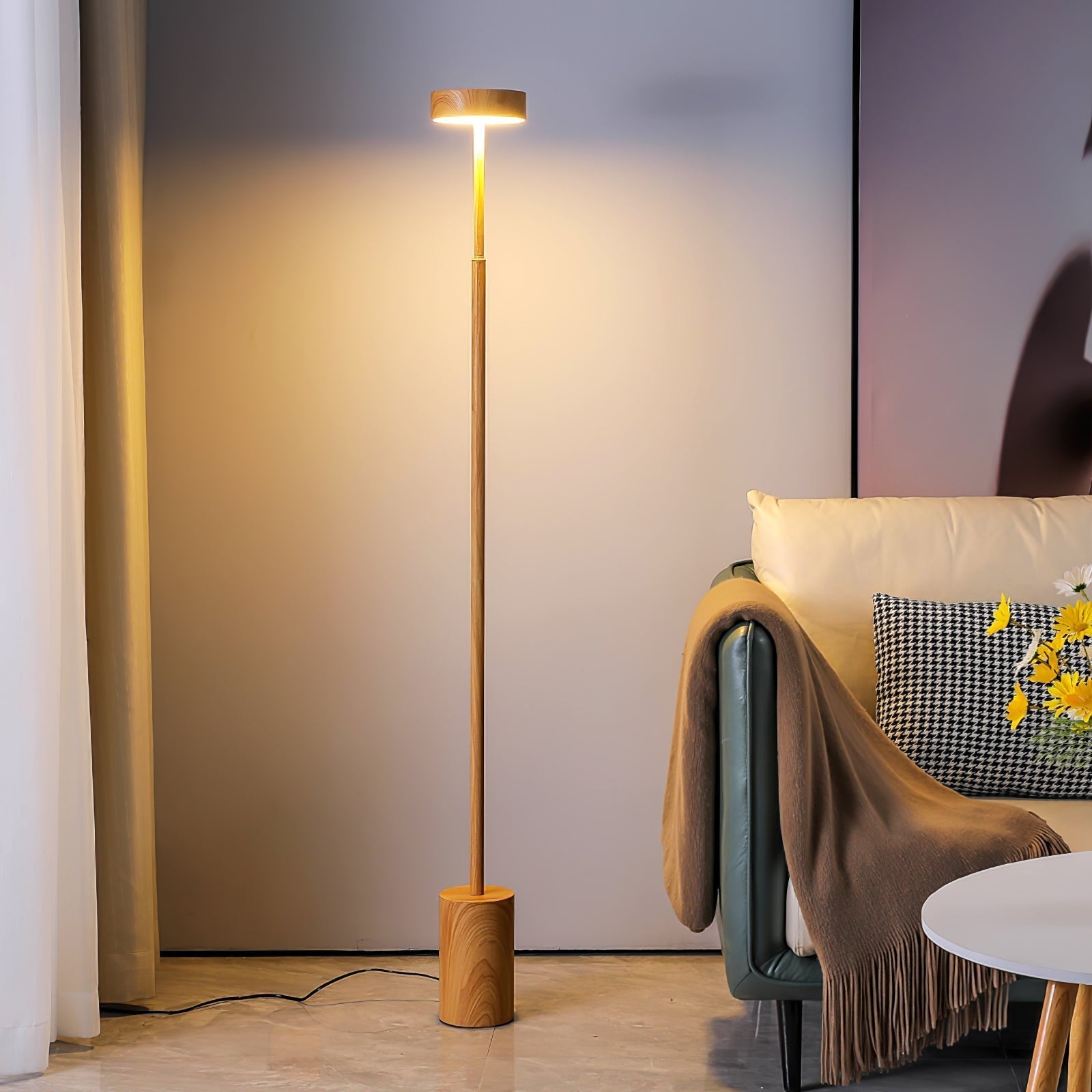 Naya Modern Rotatable LED Floor Lamp Minimalist Accent Standing Light for Reading
