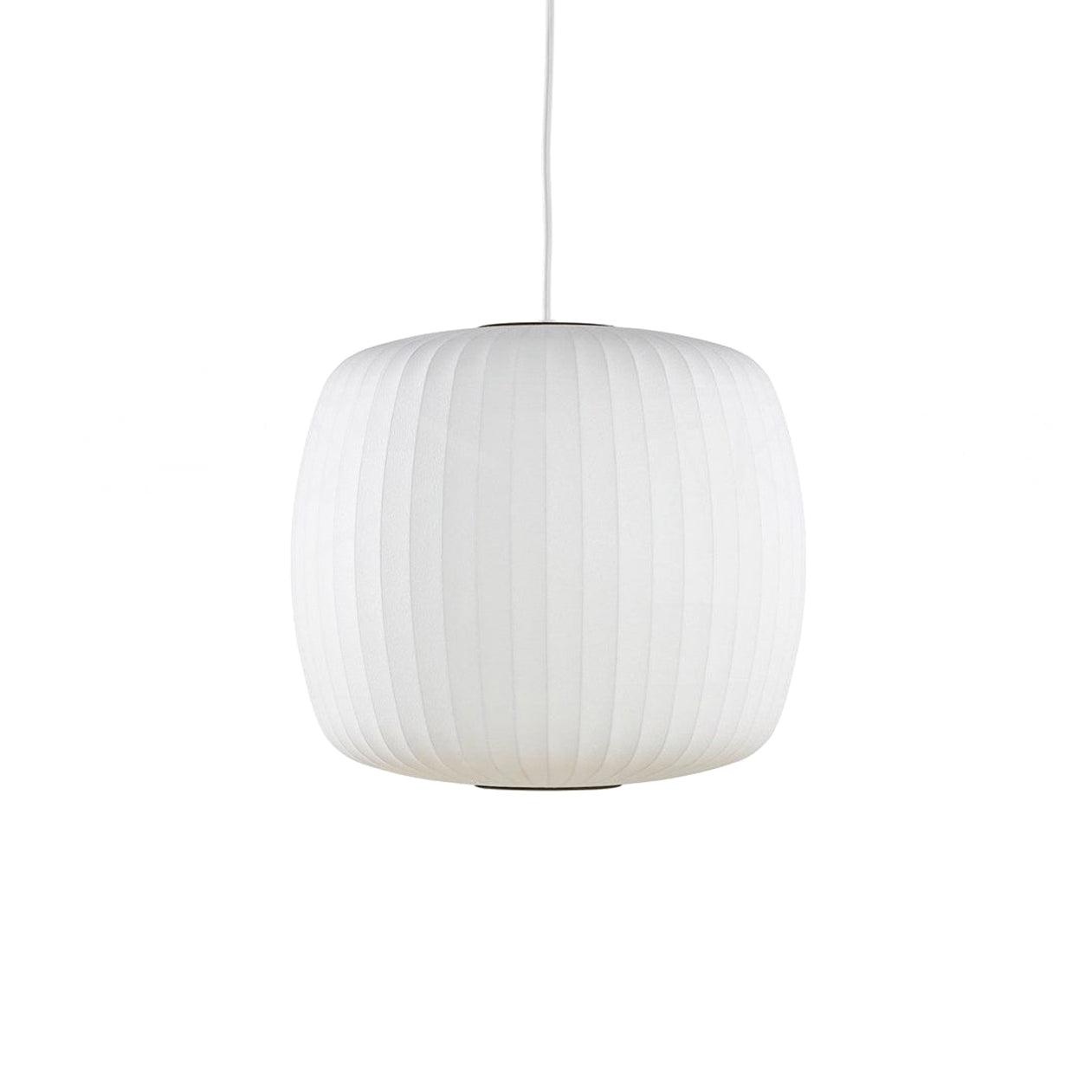 Modern Bubble Mulberry Silk Pendant Light Geometric Mid Century Minimalist Hanging Lamp for Living Room