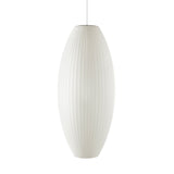 Modern Bubble Mulberry Silk Pendant Light Geometric Mid Century Minimalist Hanging Lamp for Living Room