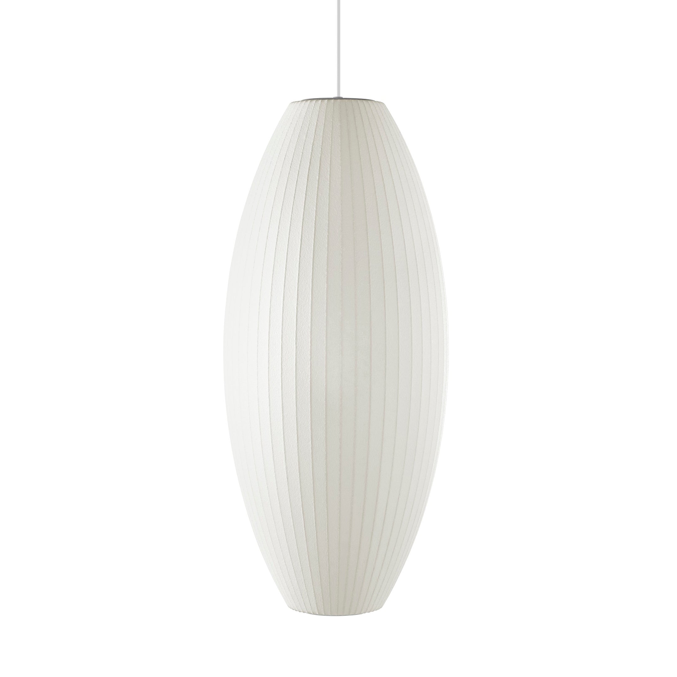 Modern Bubble Mulberry Silk Pendant Light Geometric Mid Century Minimalist Hanging Lamp for Living Room