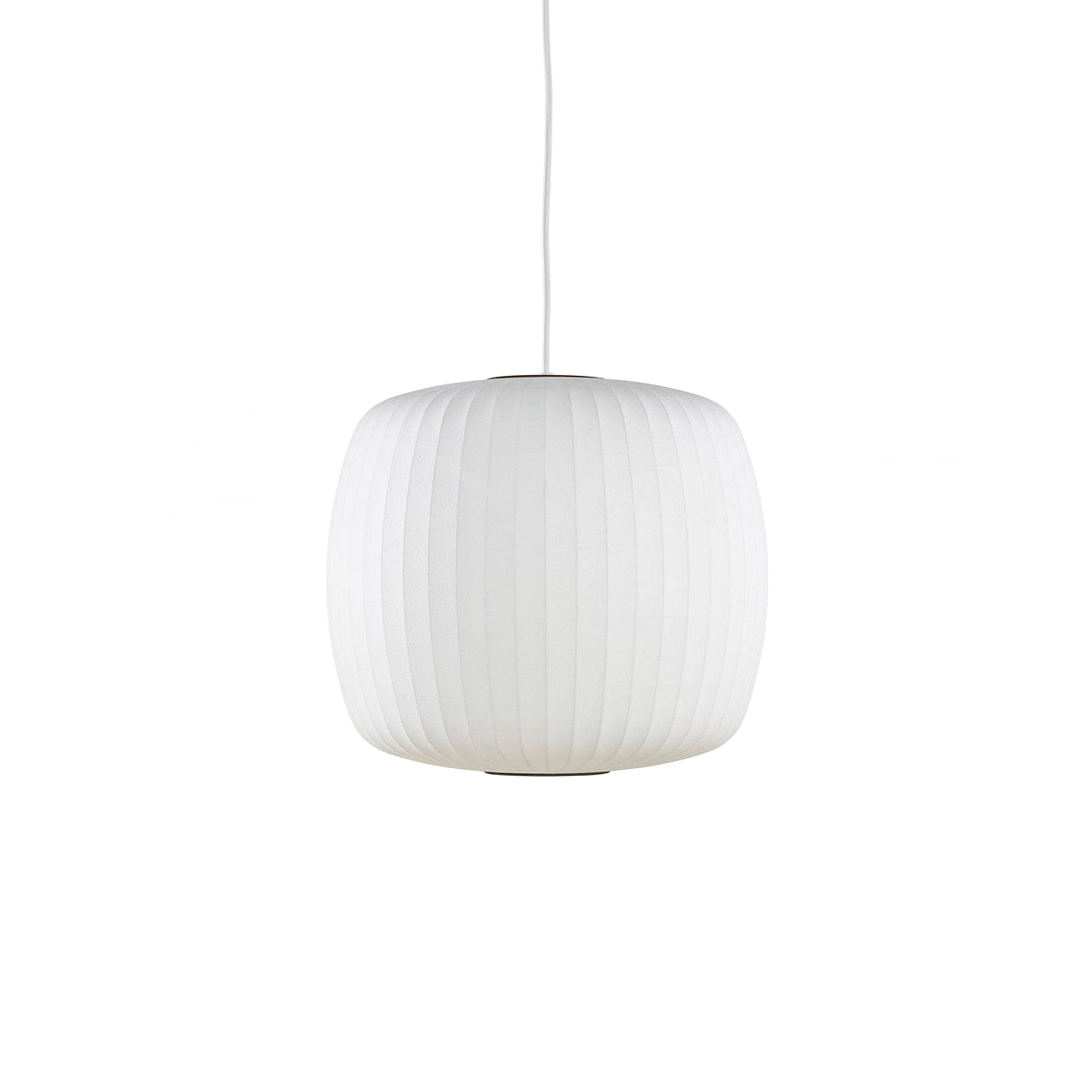 Modern Bubble Mulberry Silk Pendant Light Geometric Mid Century Minimalist Hanging Lamp for Living Room