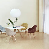 Modern Bubble Mulberry Silk Pendant Light Geometric Mid Century Minimalist Hanging Lamp for Living Room