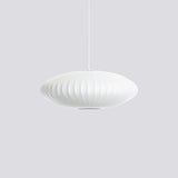 Modern Bubble Mulberry Silk Pendant Light Geometric Mid Century Minimalist Hanging Lamp for Living Room