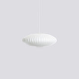 Modern Bubble Mulberry Silk Pendant Light Geometric Mid Century Minimalist Hanging Lamp for Living Room