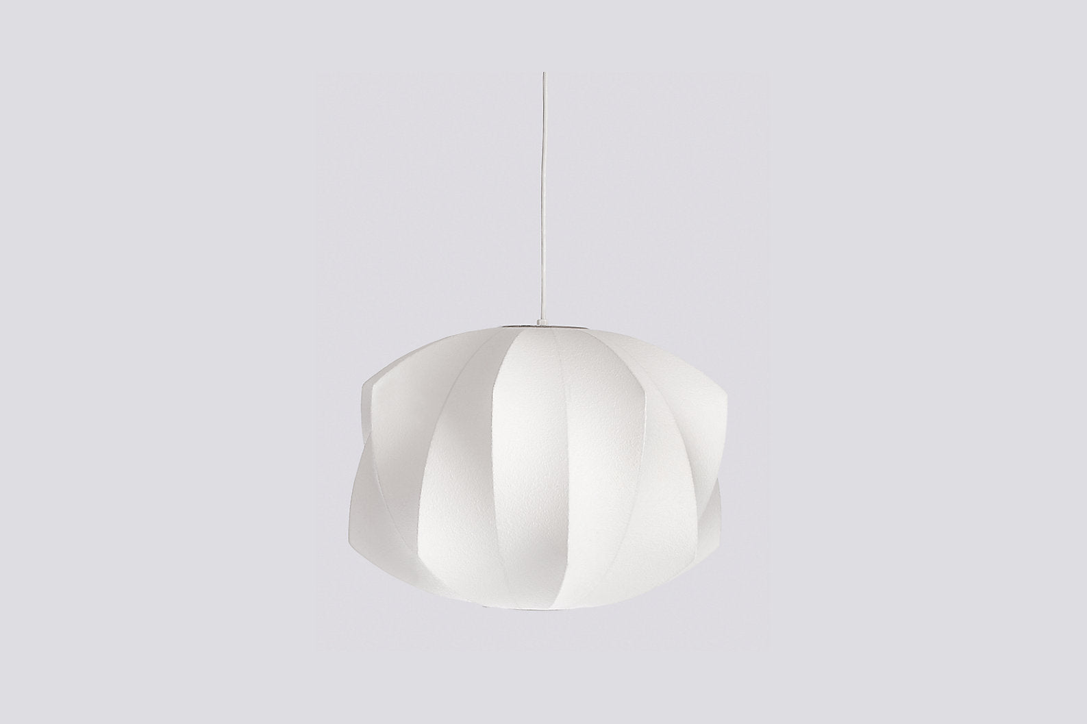 Modern Bubble Mulberry Silk Pendant Light Geometric Mid Century Minimalist Hanging Lamp for Living Room