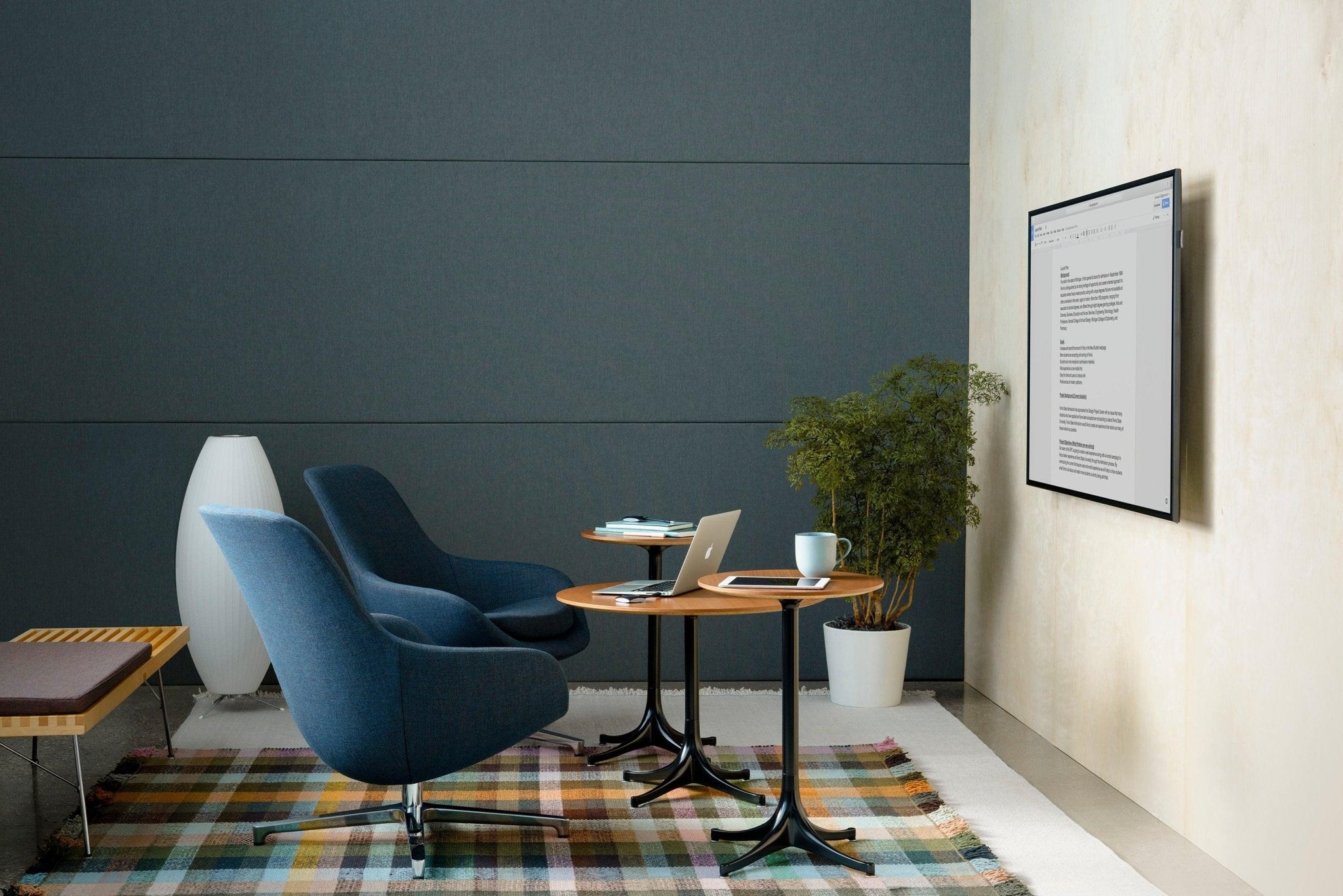 Modern Tripod Accent Table Lamp with White Polymer Bubble Shade for Elegant Interior Lighting